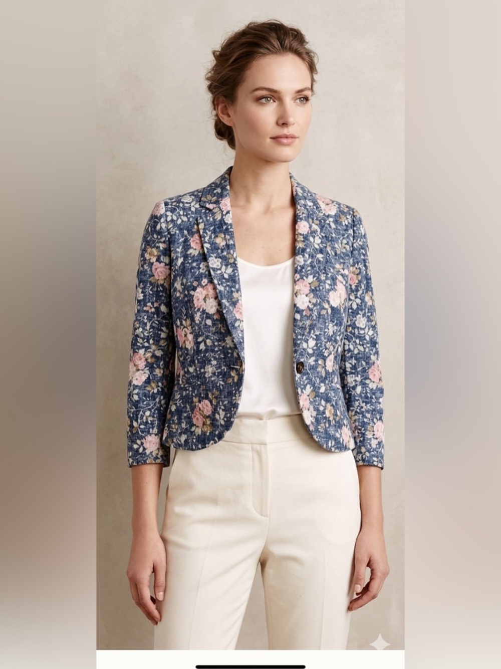 Anthropologie Daughters of the Liberation || Woman’s Floral blazer Sz 00/Small